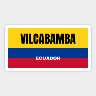 Vilcabamba City in Ecuadorian Flag Colors Sticker